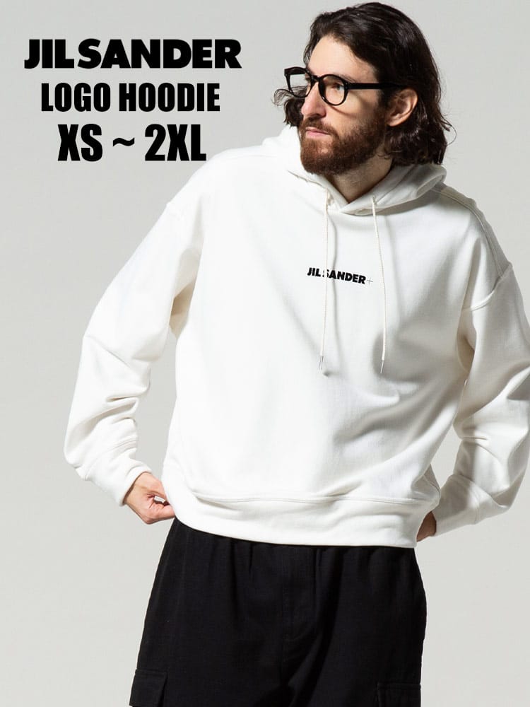 JILL SANDER (ジルサンダー) ロゴプリント プルオーバー パーカー JL707533248608 ブランド メンズ スウェット