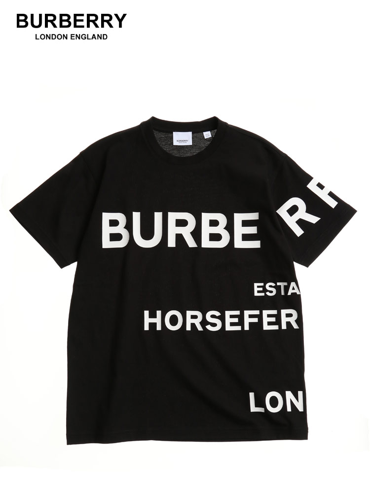 BURBERRY (バーバリー) ホースフェリープリント コットン オーバーサイズ 半袖 Tシャツ BBL8040764【サカゼン公式通販】