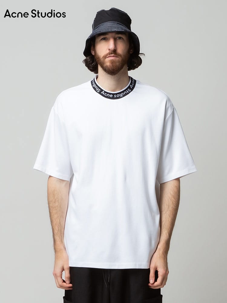 Acne Studios (アクネストゥディオズ) ロゴリブ クルーネック 半袖 T 