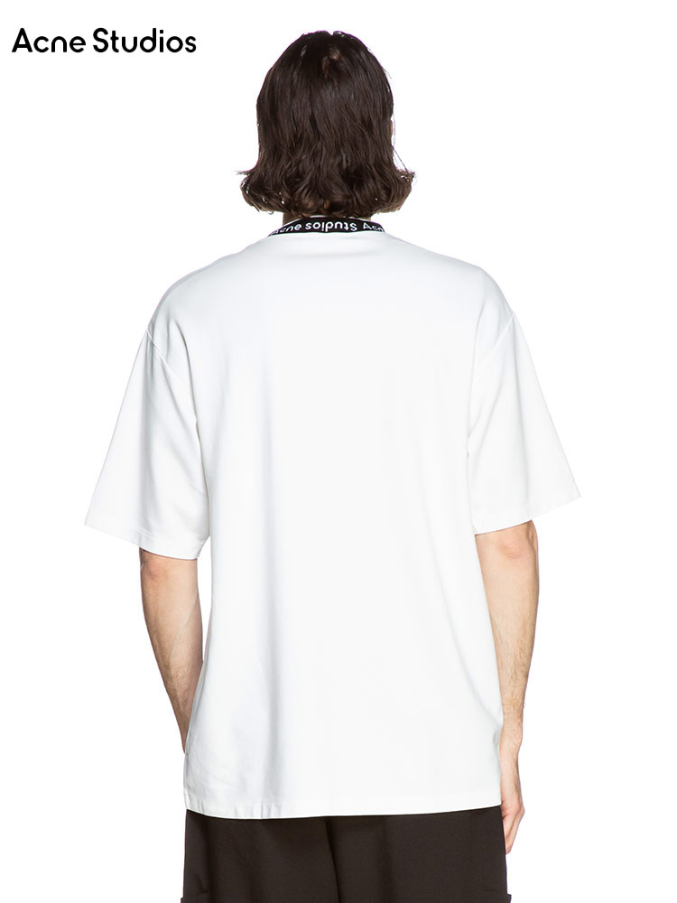 Acne Studios (アクネストゥディオズ) ロゴリブ クルーネック 半袖 Tシャツ ACBL0221【サカゼン公式通販】