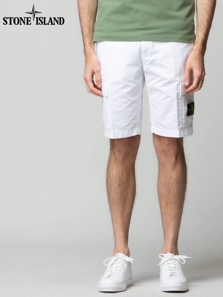 STONE ISLAND (ストーンアイランド) コットン カーゴ ショートパンツ SI7615L11WA