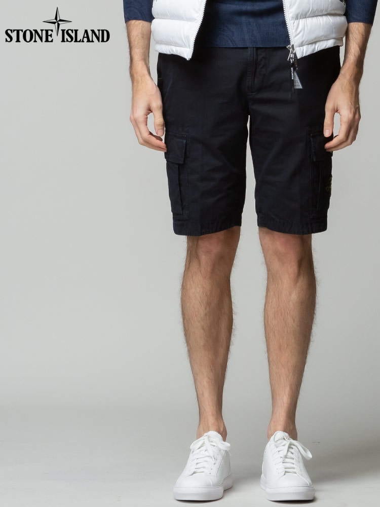 STONE ISLAND (ストーンアイランド) コットン カーゴ ショートパンツ SI7615L11WA