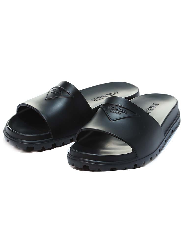 PRADA (プラダ) ロゴ ラバー スライドサンダル PR2X30853LKV ブランド