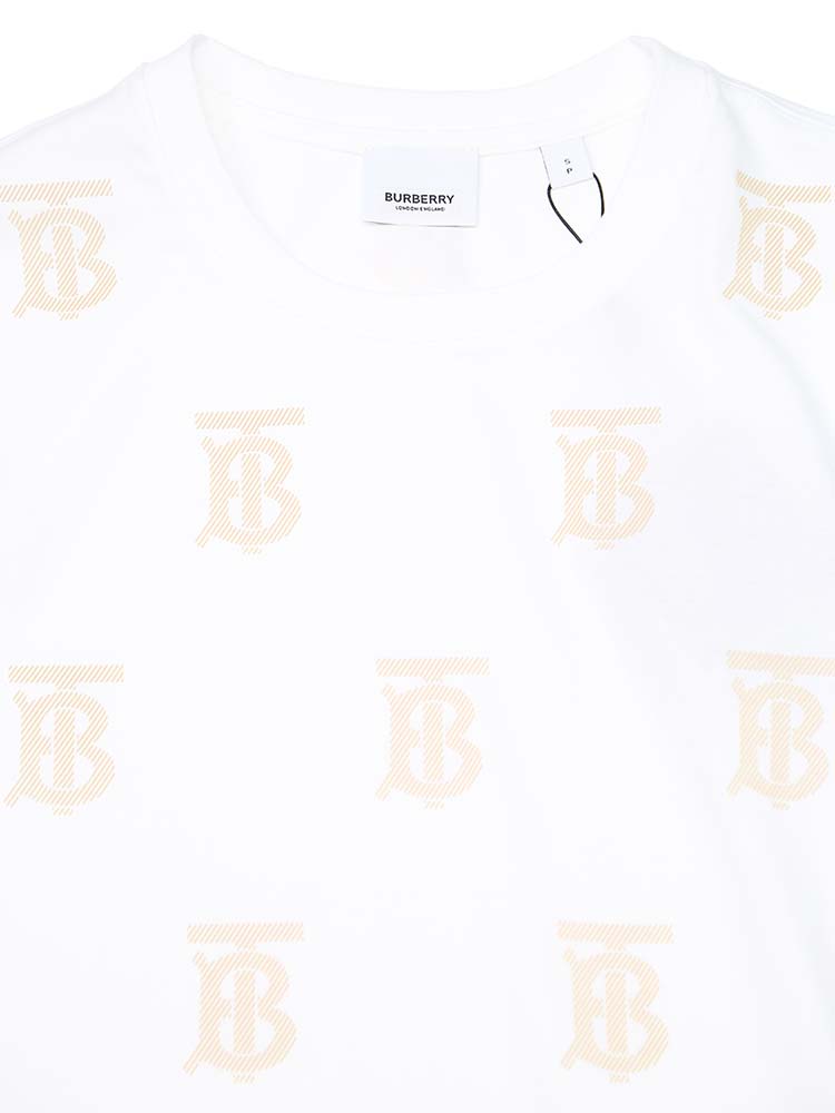 BURBERRY バーバリー レディース Tシャツ 半袖 ブランド TBロゴ TB モノグラム モチーフ クルーネック 【サカゼン公式通販】