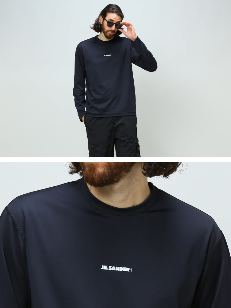 JILSANDER ジルサンダー ブランド メンズ Ｔシャツ 長袖 ミニ ロゴ ...