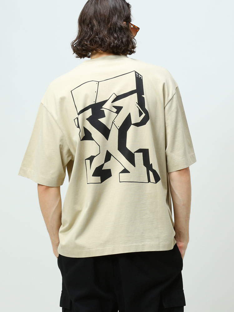 オフホワイト メンズ Tシャツ 半袖 OFF-WHITE ブランド トップス シャツ カットソー プリント プリントT 【サカゼン公式通販】