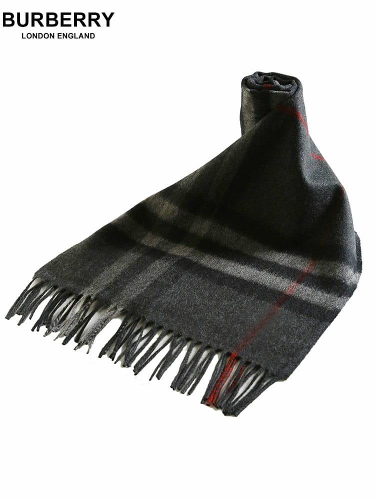 BURBERRY (バーバリー) カシミヤ100％ クラシックチェック スカーフ BBL8015538 ブランド レディース