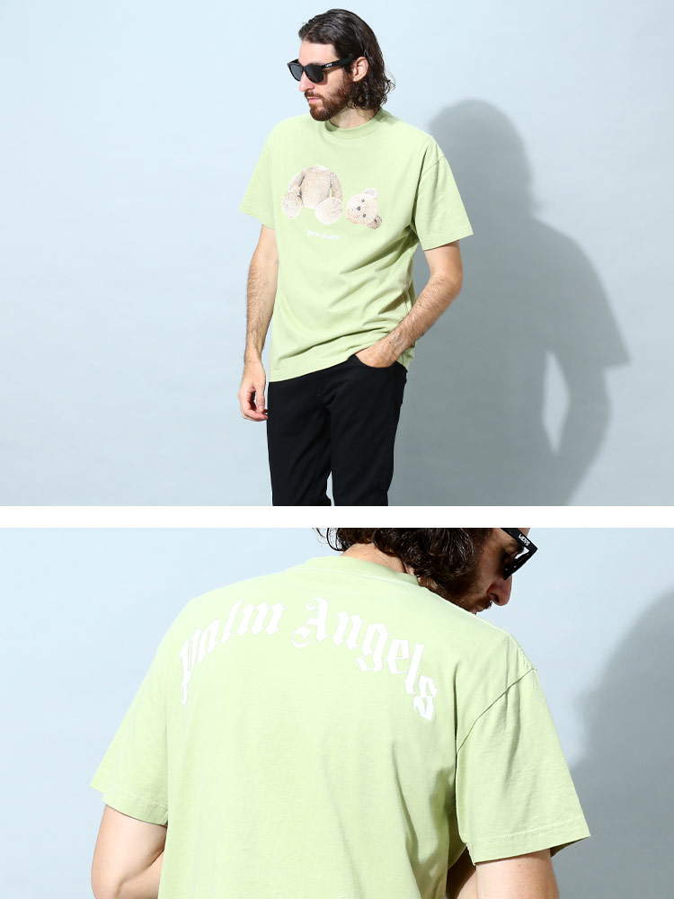 パームエンジェルス メンズ Tシャツ 半袖 Palm Angels ブランド トップス シャツ ベアプリント プリント 【サカゼン公式通販】