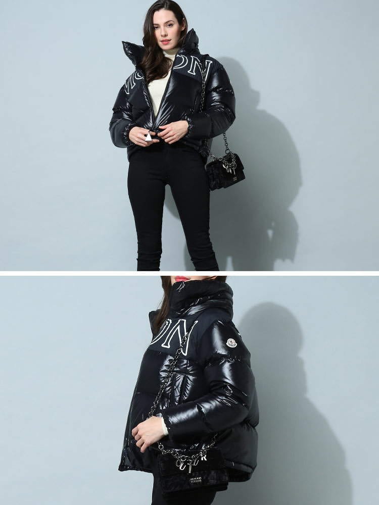 MONCLER (モンクレール) BIGロゴ フルジップ ダウンジャケット Gers 