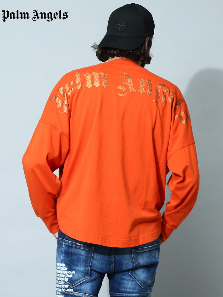 Palm Angels (パームエンジェルス) バックロゴ 長袖 Tシャツ PAAB001F22JER02