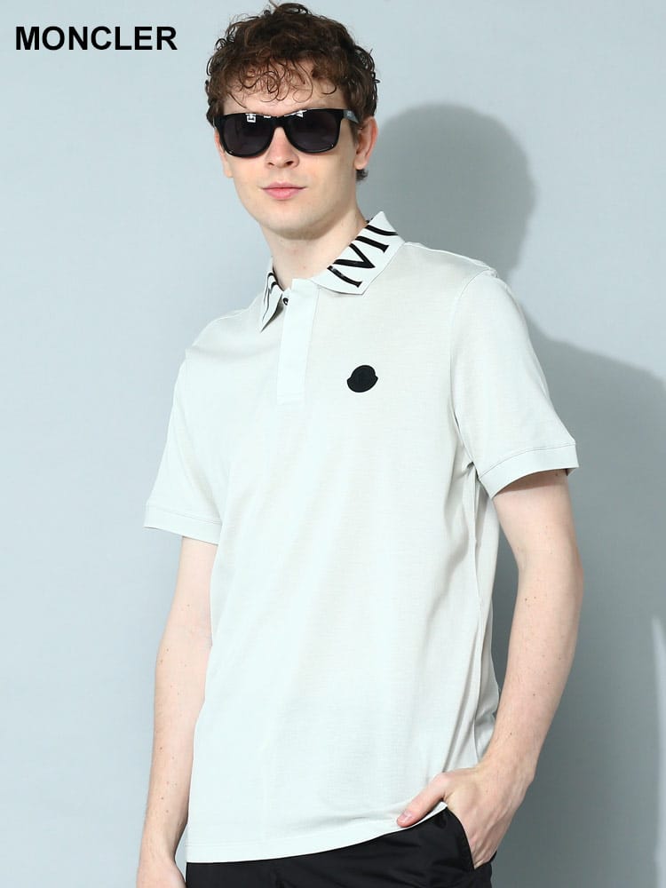 MONCLER (モンクレール) 衿ロゴ 半袖 ポロシャツ MC8A0000484673 mc_sale