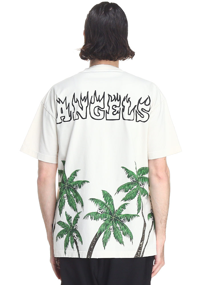 Palm Angels (パームエンジェルス) プリント クルーネック 半袖 T