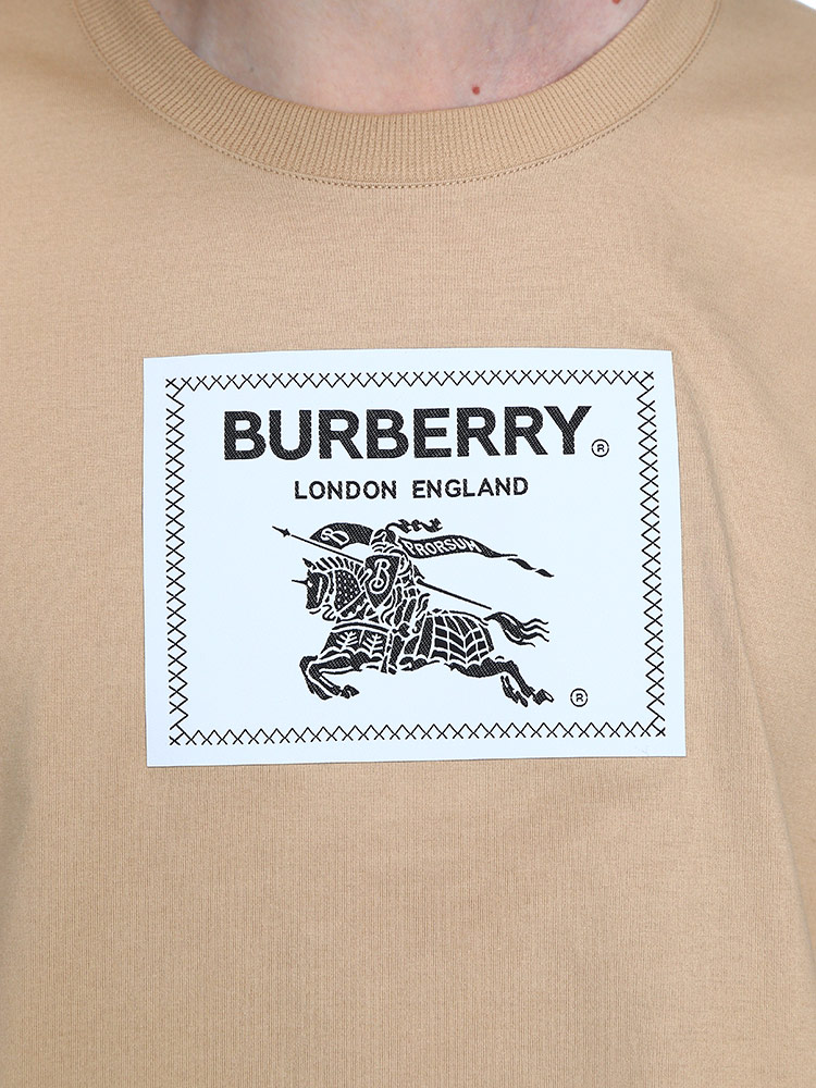 新品 バーバリー オーバーサイズTシャツ プローサムラベル メンズ XSBURBERRY