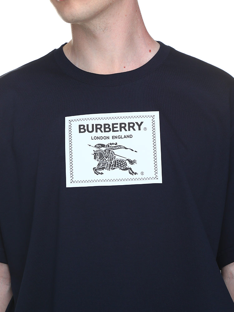 BURBERRY (バーバリー) プローサムラベル コットン 半袖 Tシャツ 