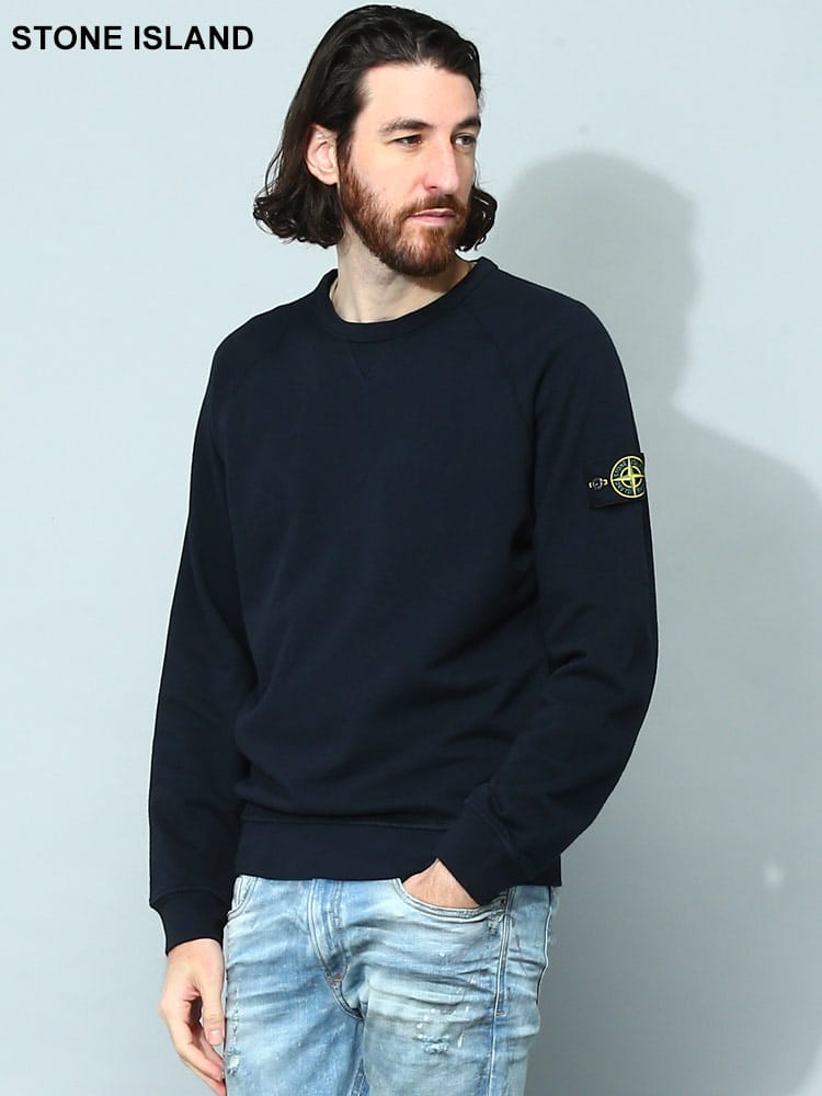 STONE ISLAND (ストーンアイランド) 袖ロゴ クルーネック トレーナー スウェット SI781566360 メンズ