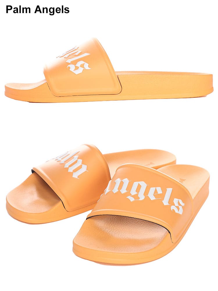 Palm Angels (パームエンジェルス) ロゴ スライドサンダル PAIC001S23PLA01ブランド メンズ