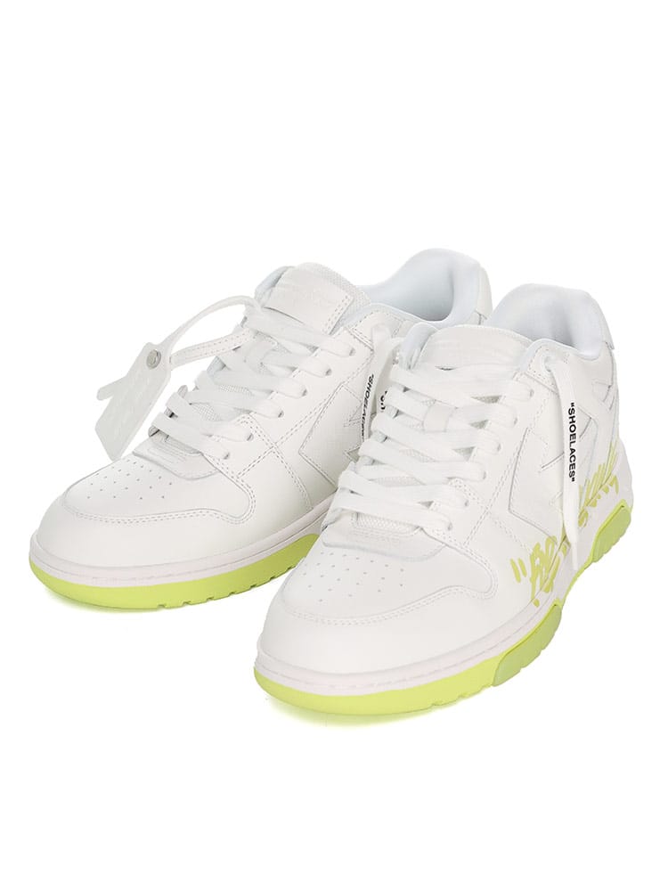 OFF-WHITE (オフホワイト) 矢印 レースアップ ローカットスニーカー OUT OF OFFICE OWIA189S23LEA00