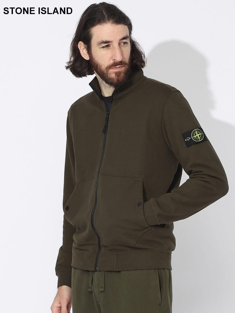 STONE ISLAND (ストーンアイランド) 袖ロゴ フルジップ トラック 