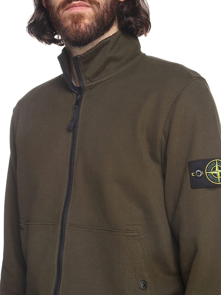 STONE ISLAND (ストーンアイランド) 袖ロゴ フルジップ トラック 