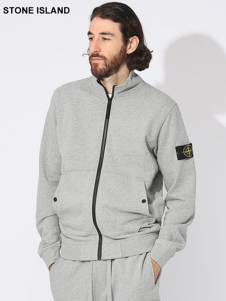 STONE ISLAND (ストーンアイランド) 袖ロゴ フルジップ トラック 