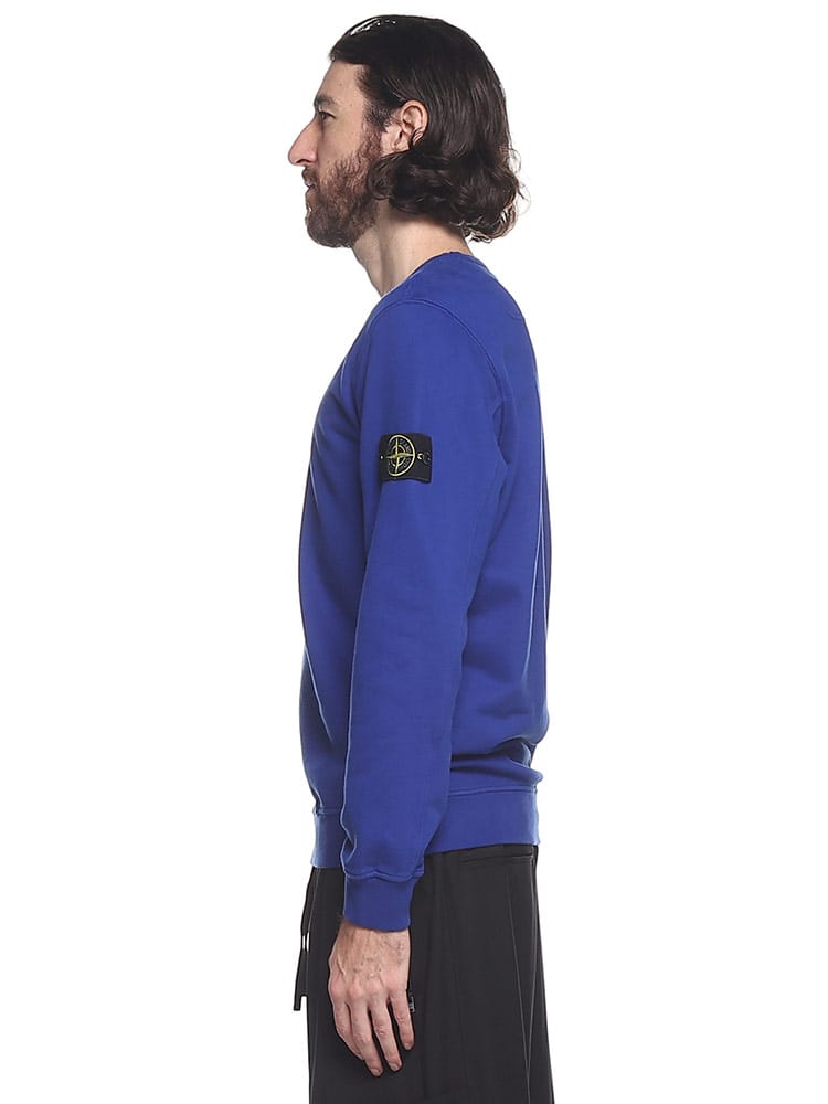 STONE ISLAND (ストーンアイランド) 袖ロゴ クルーネック トレーナー 