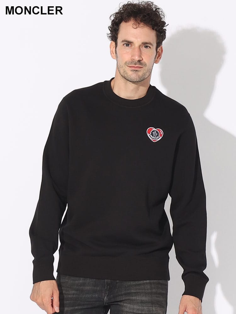 MONCLER (モンクレール) ハートワッペン クルーネック トレーナー MC8G00043899V4 ブランド メンズ 男性 トップス