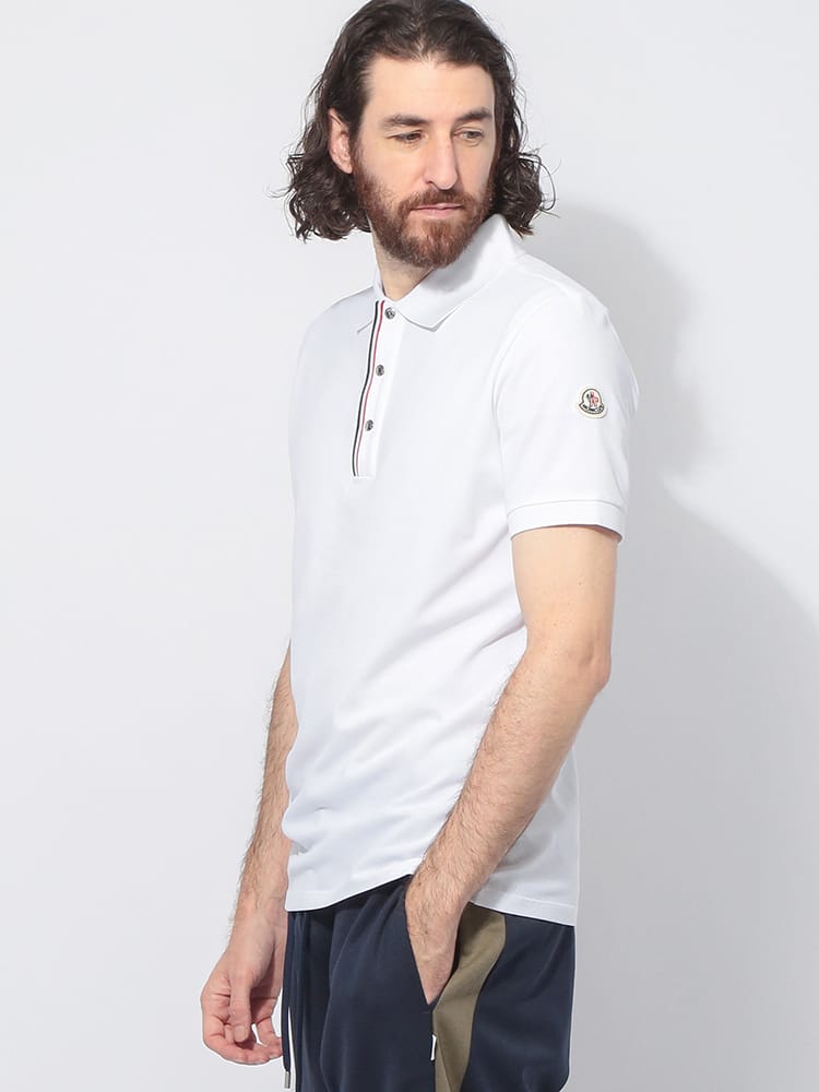 MONCLER (モンクレール) トリコロールライン スナップボタン 半袖 