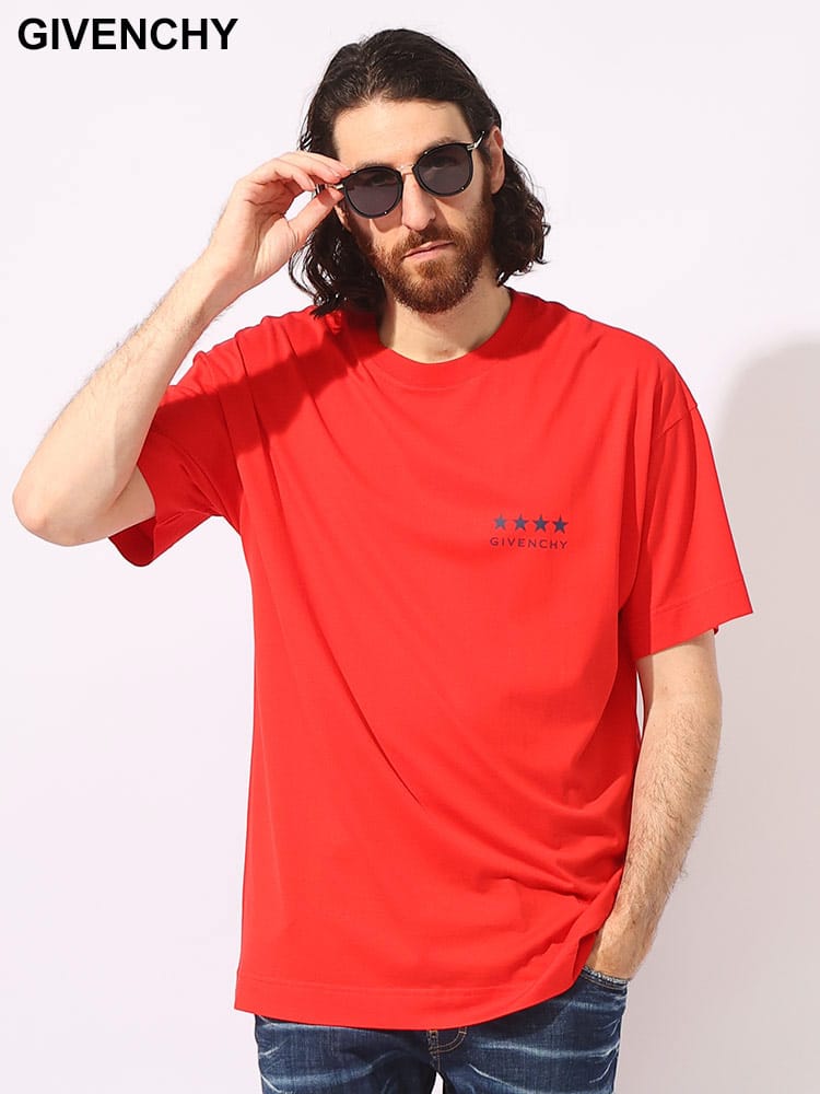 GIVENCHY (ジバンシィ) BIGロゴ バックプリント クルーネック 半袖 T 