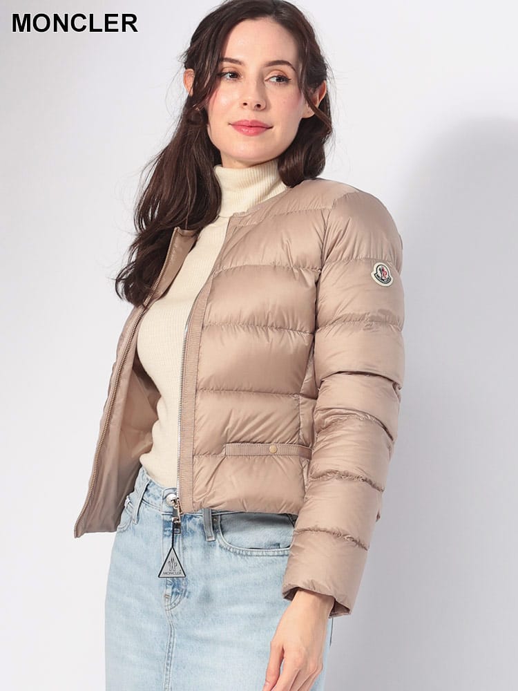 MONCLER (モンクレール) ノーカラー ショート ダウンジャケット Laurine MCLLAURINE4 レディース