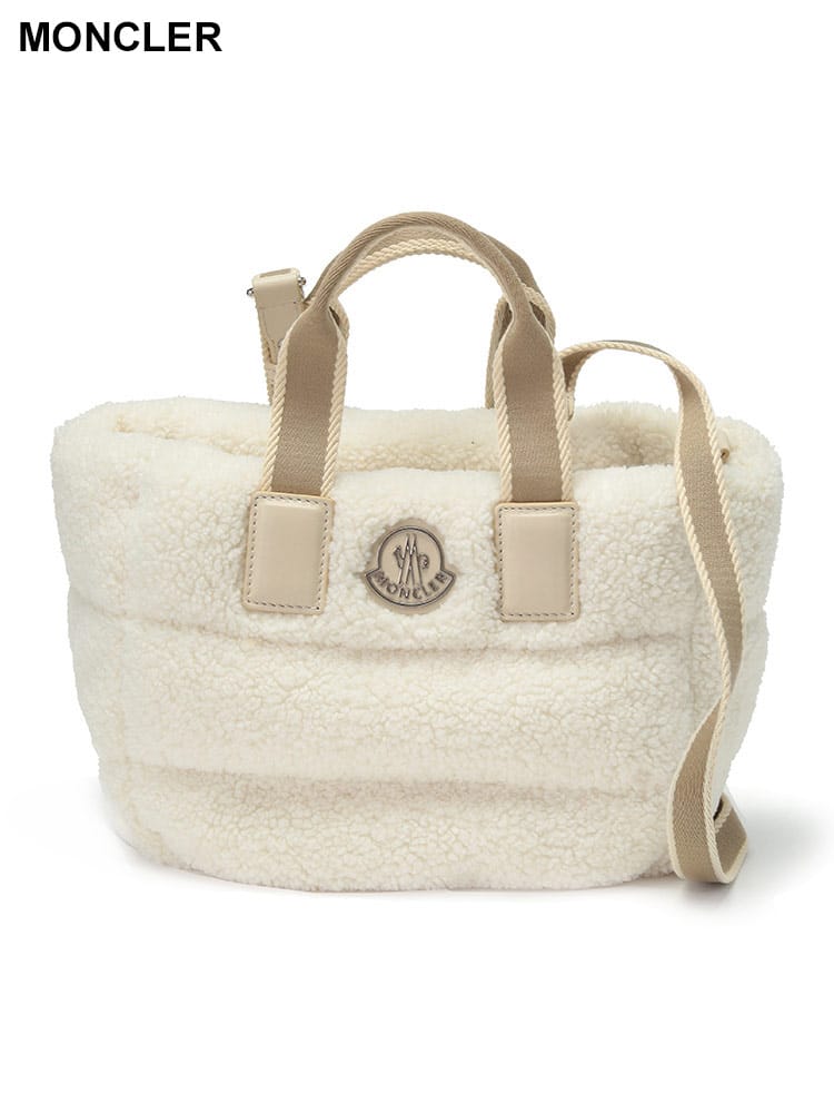 MONCLER (モンクレール) テディフリース 2WAY ミニトートバッグ 