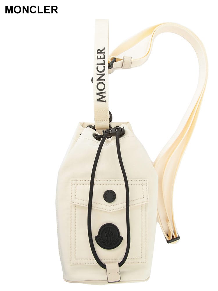 MONCLER (モンクレール) ロゴ ボディストラップ付 ミニポーチ 