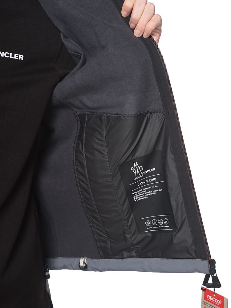 MONCLER (モンクレール) BIGロゴ 裏起毛 フルジップ パーカー 