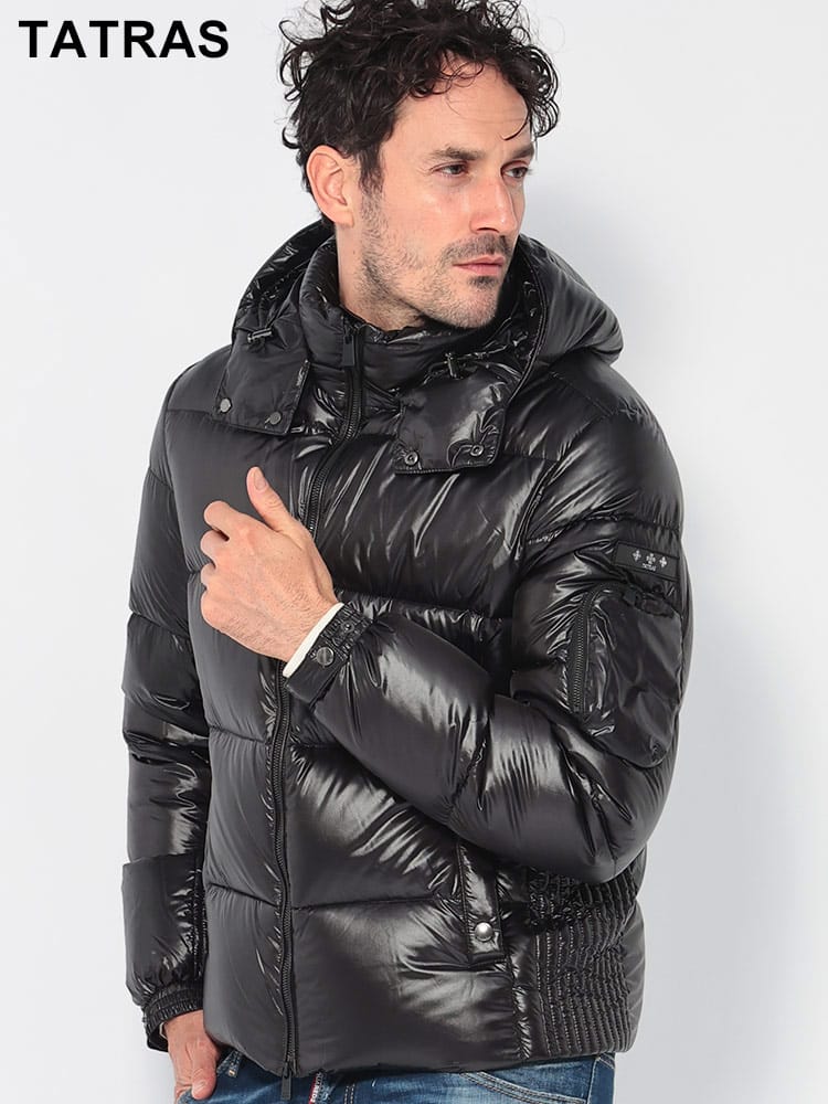 TATRAS (タトラス) フード着脱 ナイロン 袖ポケット付き ダウンジャケット BELBO TRBELBO4 メンズ