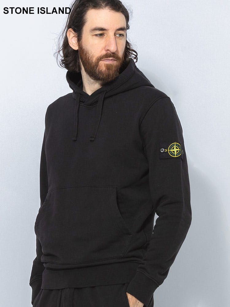 STONE ISLAND (ストーンアイランド) 裏毛 ロゴパッチ ポケット付き 