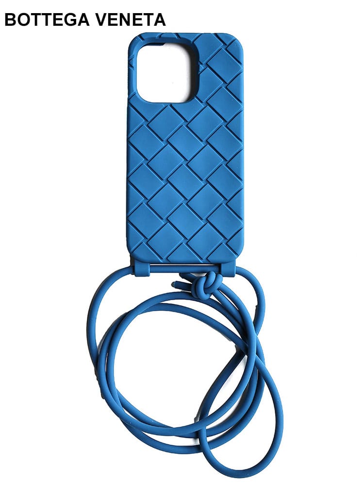 BOTTEGA VENETA (ボッテガ・ヴェネタ) ラバーシリコン ストラップ付 iPhone 14 Pro 専用ケース BV733830V0EY00 メンズ