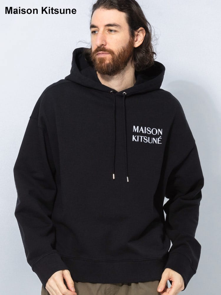 Maison Kitsune (メゾン キツネ) 裏毛 バックプリント オーバーサイズ 
