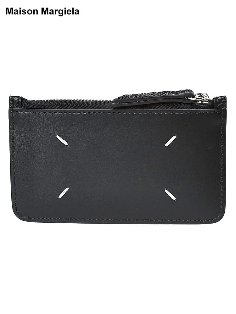 Maison Margiela (メゾン マルジェラ) レザー ファスナー開閉 カードホルダー＆ウォレット MEVX0008P4745 メンズ