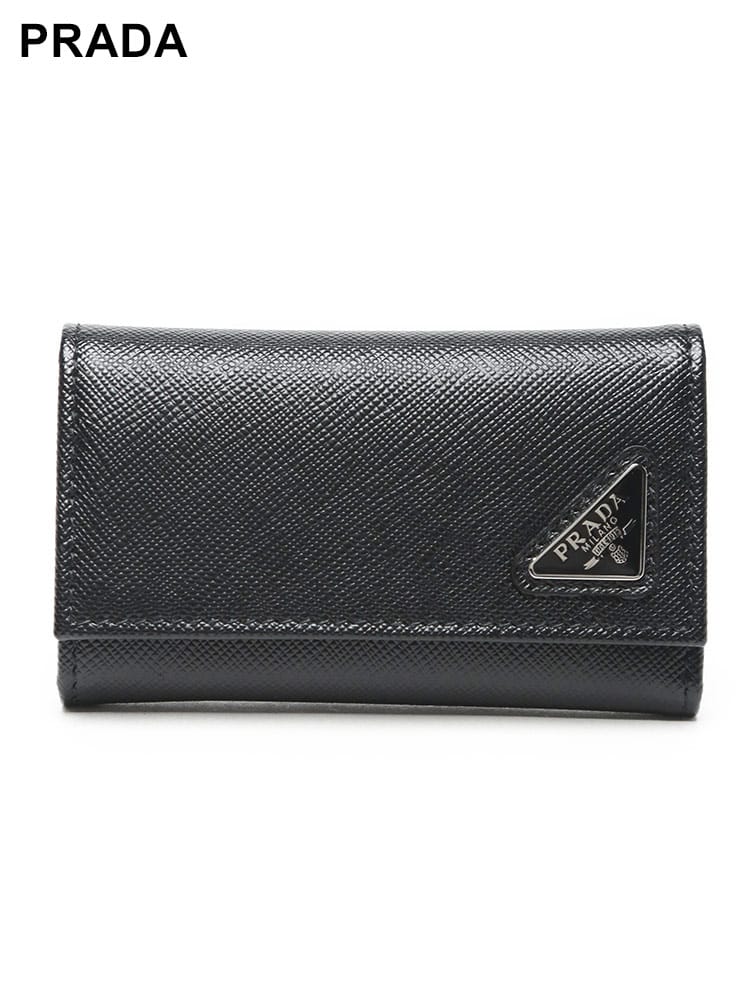 PRADA (プラダ) レザー ロゴ 6連 キーケース PR2PG222QHH メンズ