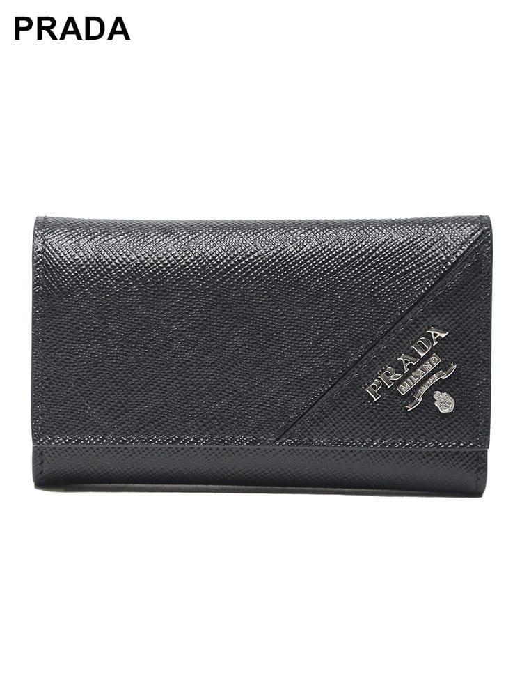 PRADA (プラダ) レザー ロゴ 6連 キーケース PR2PG222QME メンズ
