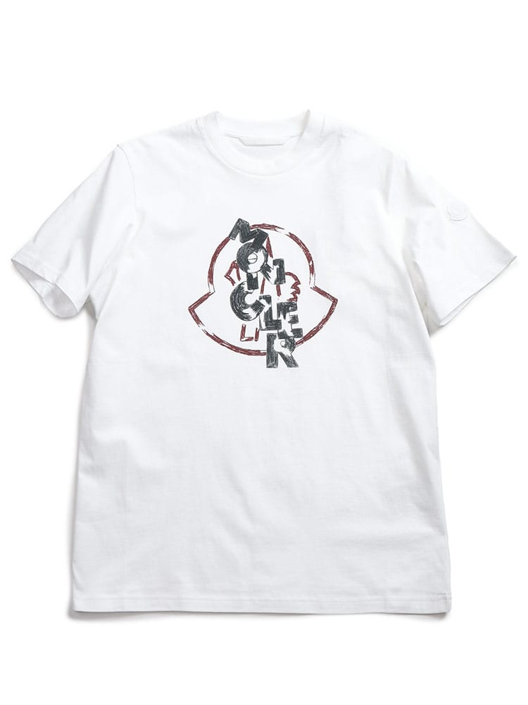 MONCLER (モンクレール) ロゴ ワッペン クルーネック 半袖 Tシャツ MC8C0005389AJS メンズ