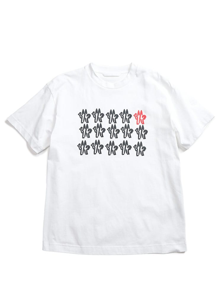 MONCLER (モンクレール) ロゴプリント クルーネック 半袖 Tシャツ MC8C0005189AJS メンズ