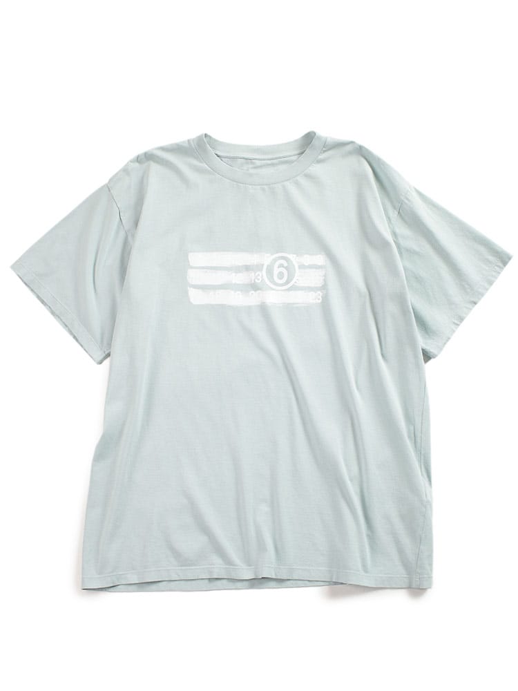 MM6 Maison Margiela (エムエムシックス メゾン マルジェラ) カレンダーペイント クルーネック 半袖 Tシャツ メンズ