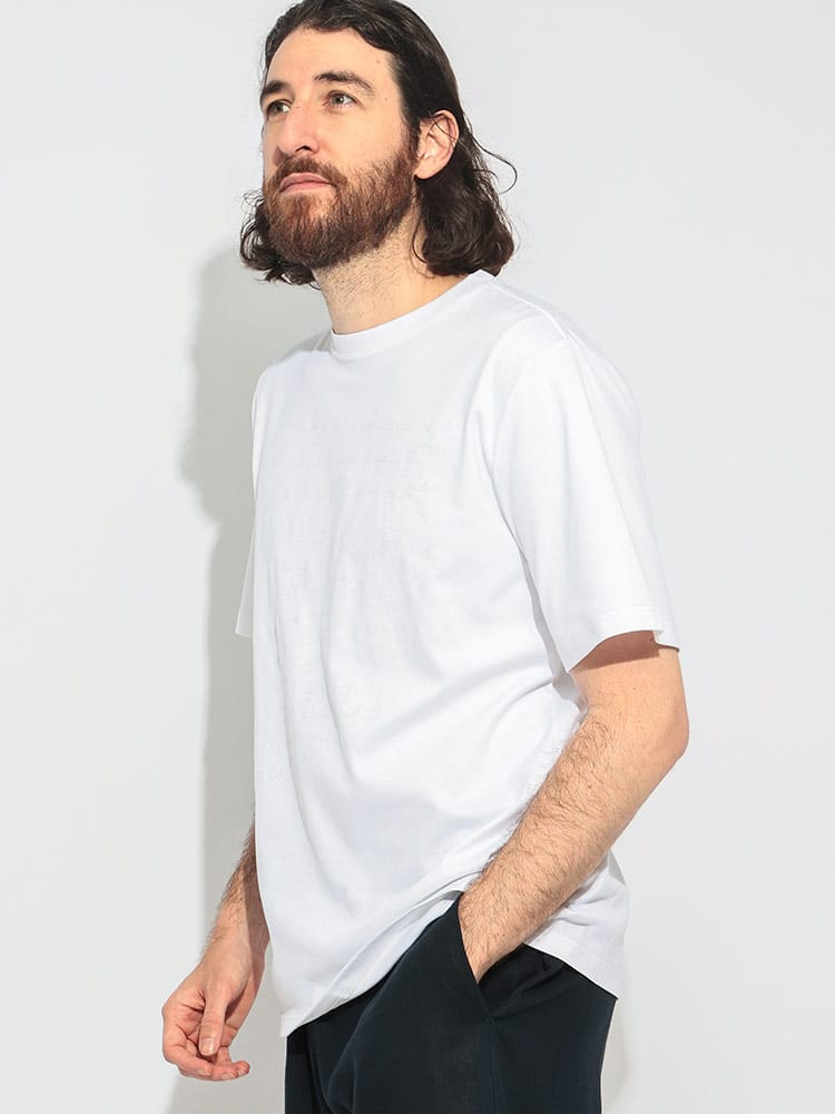 BERLUTI (ベルルッティ) スクリットデザイン クルーネック 半袖 T 