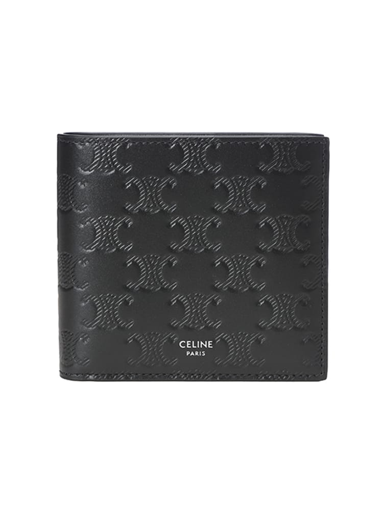 CELINE (セリーヌ) トリオンフエンボス カーフスキン 二つ折り財布 CEL10B653FQB メンズ