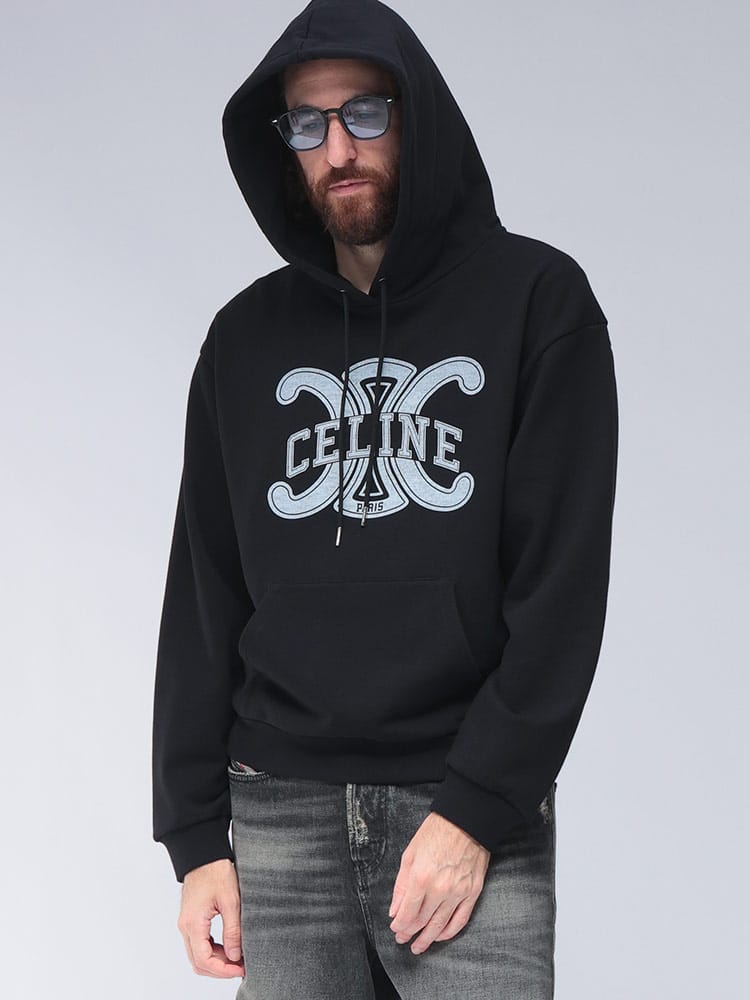 CELINE (セリーヌ) トリオンフプリント プルオーバー パーカー フーディ CELRY0JH670Q メンズ