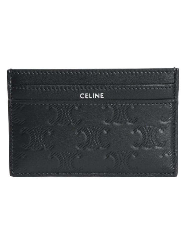 CELINE (セリーヌ) トリオンフ エンボス加工カーフスキン カードホルダー CEL10N763FQD メンズ
