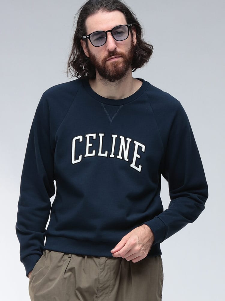 CELINE (セリーヌ) コットンフリース ロゴ スウェット トレーナー CELRY0HD670Q メンズ