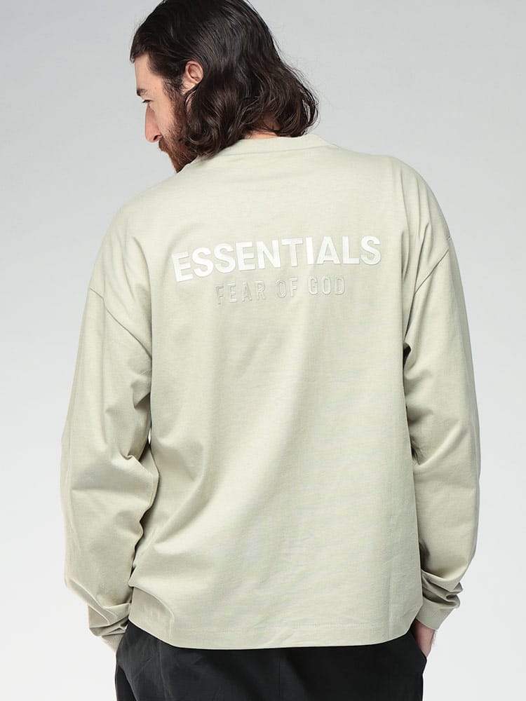 FOG ESSENTIALS (エフオージーエッセンシャルズ) バックロゴ クルーネック 長袖 Tシャツ ES125SP2542 メンズ
