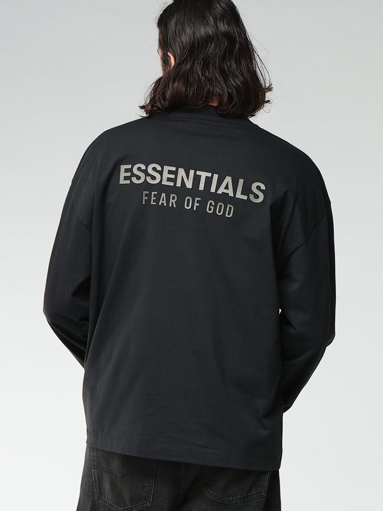 FOG ESSENTIALS (エフオージーエッセンシャルズ) バックロゴ クルーネック 長袖 Tシャツ ES125SP2542 メンズ
