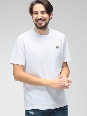 MONCLER (モンクレール) メンズ Tシャツ 半袖 ワンポイント クルーネック カットソー MC8C00032829H8